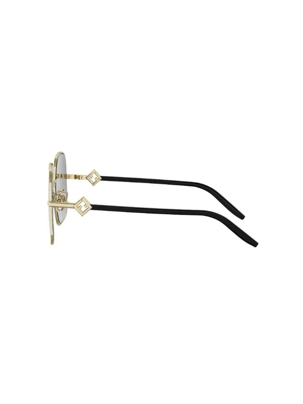 New FENDI Women's Sunglasses Metal Frame FF DIAMONDS FE40218U 30B 58 gold Square